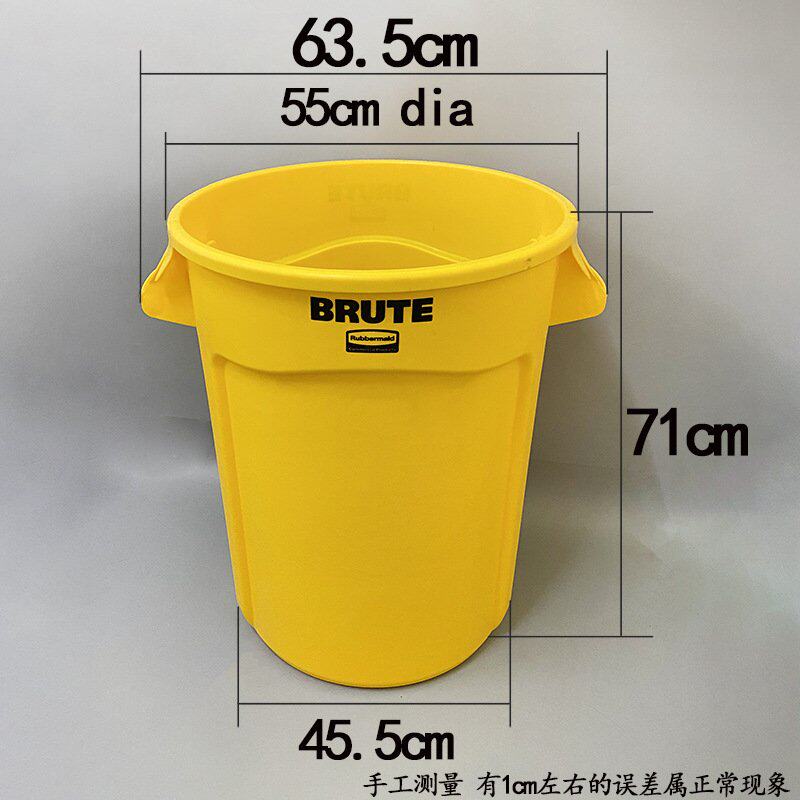 rubbermaid乐柏美BRUTE储物物桶121L桶垃圾桶FG263200贮