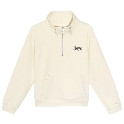 半拉链立领加绒加厚卫衣女士秋冬季2025新款宽松时尚洋气红色上衣