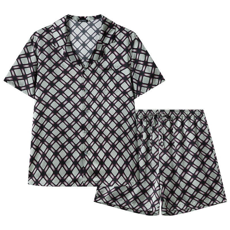 舒雅铂雅男士桑蚕丝家居服套装
