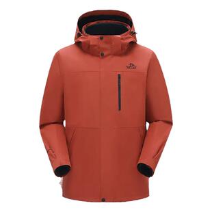 【山野2.0】伯希和户外红色冲锋衣女三合一防风防水登山服外套男
