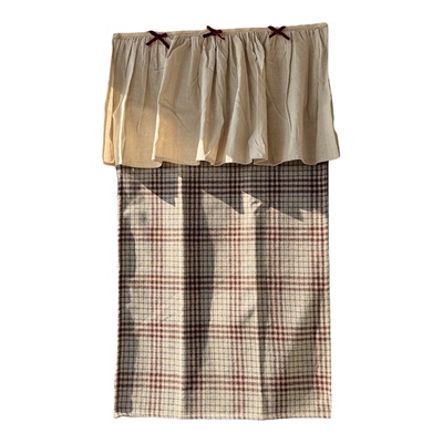 鸢尾乡旅门帘窗帘半帘加厚美式