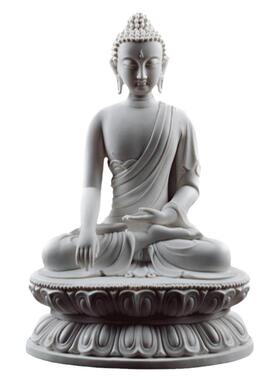 戴玉堂德化白瓷释迦牟尼佛佛像客厅供奉陶瓷释迦摩尼艺术品摆件