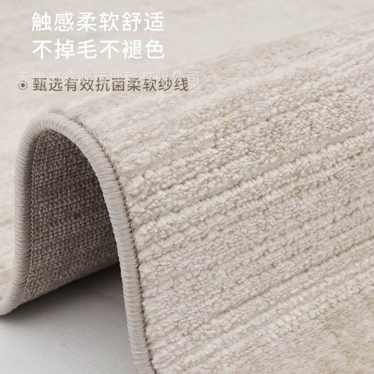 新西兰羊毛意式极简客厅奢轻地毯沙发现代高级茶几床边毯卧室简约