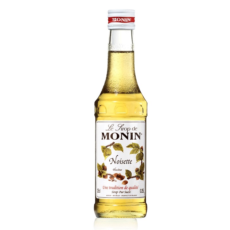 莫林MONIN 榛果风味糖浆玻璃瓶装250ml奶茶原料调酒调味糖浆咖啡