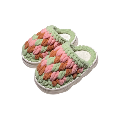 手工编织可爱宝宝毛线拖鞋材料包