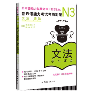 【现货正版】日语N3文法语法新日语能力考试考前对策n3佐佐木仁子松本纪子原版引进日语自学教材日语n3日语n3语法可搭历年真题听力