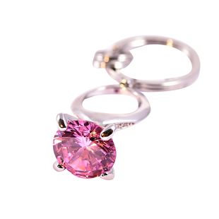 韩国网红款钻戒戒指钥匙扣汽车钥匙链包车挂件礼物女水晶锆石高档