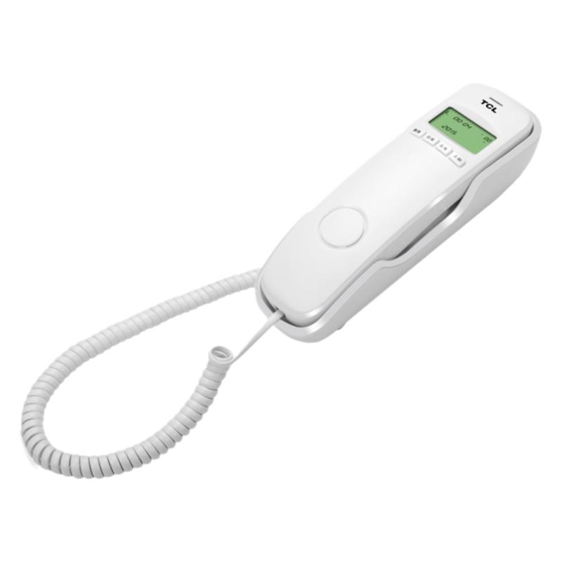 TCL 8A 來(lái)電顯示電話機(jī) 時(shí)尚辦公家用酒店壁掛式固定座機(jī) 面包機(jī)