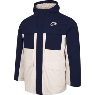 NIKE耐克大童运动休闲保暖三合一连帽羽绒服外套NY2542018GS-001