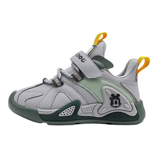 巴布豆男童鞋子2026夏季新款防水皮面耐磨软底男孩防滑儿童运动鞋