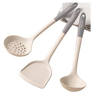 食品级硅胶铲不粘锅专用家用厨具不伤锅耐高温锅铲汤勺漏勺子套装