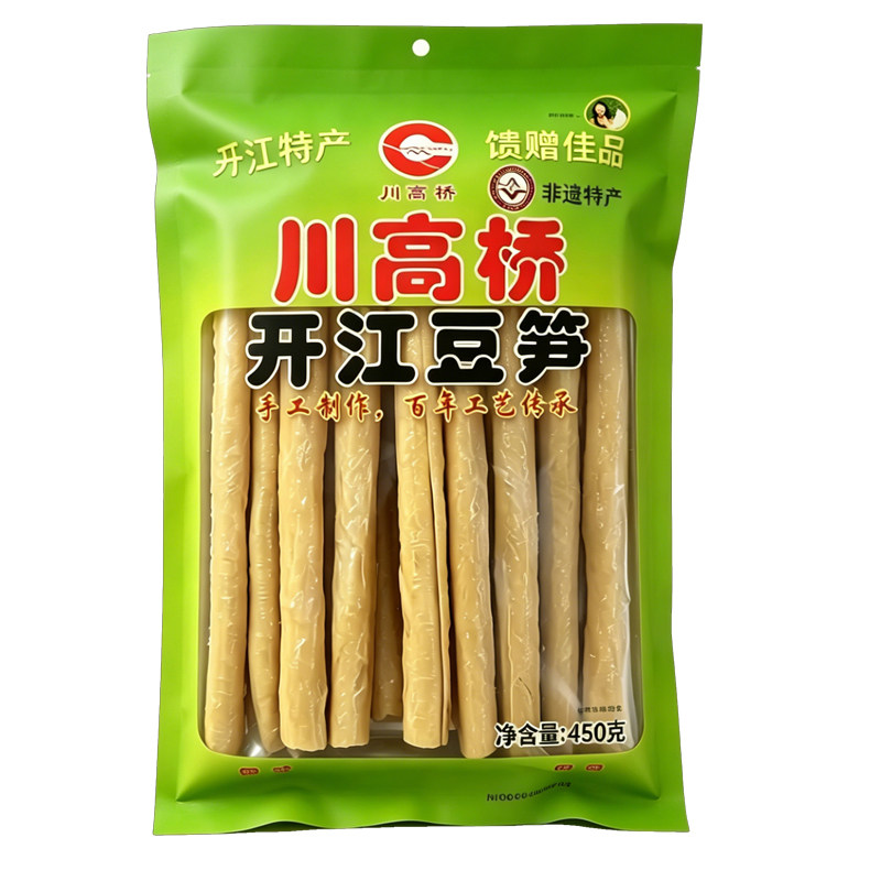 正宗开江豆笋腐竹筋棍手工450克