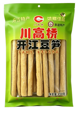 正宗开江豆笋腐竹筋棍手工450克