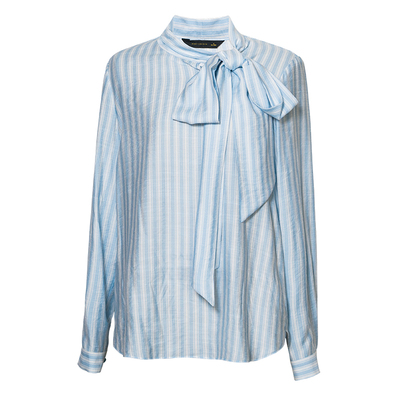 罗衣知性通勤系带领衬衫