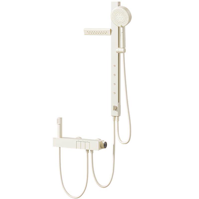 【热销爆款】箭牌奶白无顶喷花洒简易恒温家用增压淋浴花洒套装0