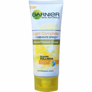 泰国GARNIER卡尼尔女士洗面奶晶亮多效速白泡沫洗面奶洁面乳100ml