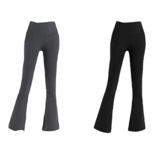 luludarling高腰提臀瑜伽喇叭裤女外穿不显尴尬区运动微喇叭裤