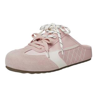 红蜻蜓半拖德训鞋女款春秋鞋子厚底包头拖懒人外穿休闲勃肯鞋女鞋