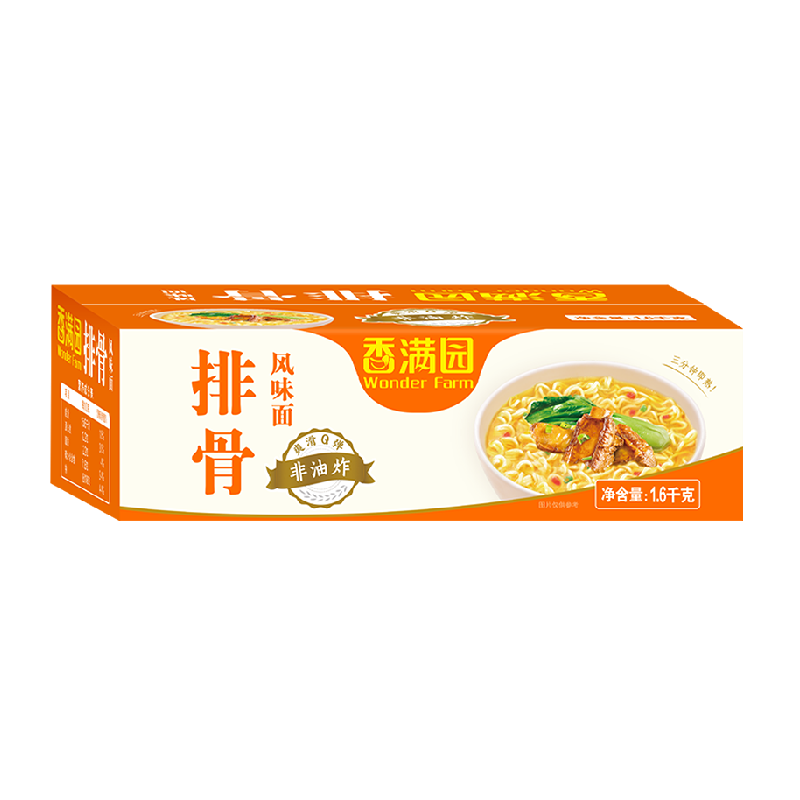 香满园排骨风味波纹面面条