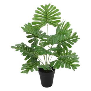 仿真绿植植物墙装饰小草把束龟背叶家居绿化造景假花拍照手感叶片