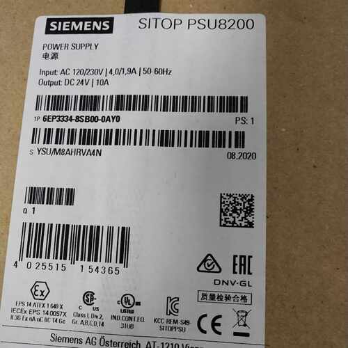 议价西门子6EP3334-8SB00-0AY0 PSU8200 24 V/10 A 稳定电源6EP33