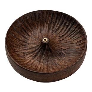 北美黑胡桃香插香座高端实木侘寂风小香炉禅意不落灰线香立香底座