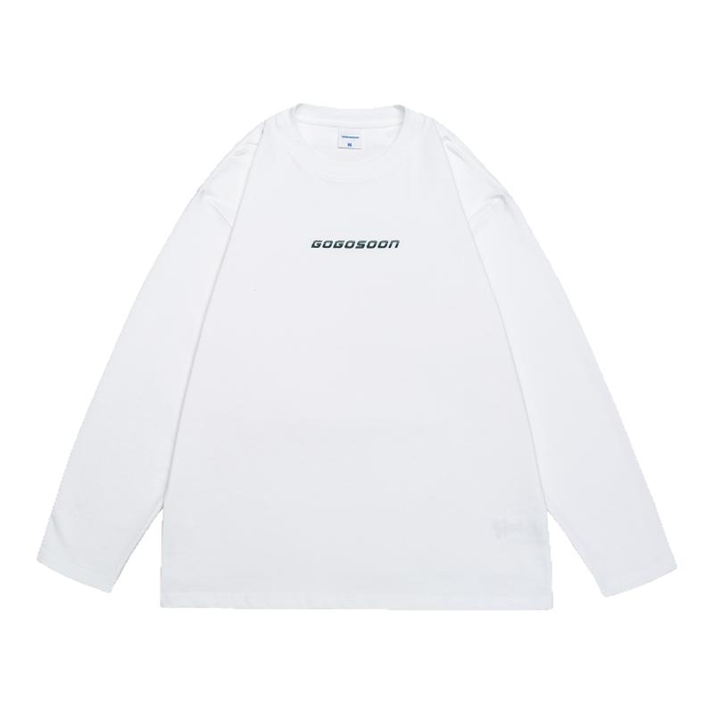 GOGOSOON纯棉长袖T恤男300g新款2025春秋内搭打底衫青少年高级感