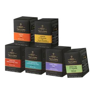 taylors英国进口泰勒红茶约克夏茶阿萨姆早餐伯爵红茶英式茶包20s