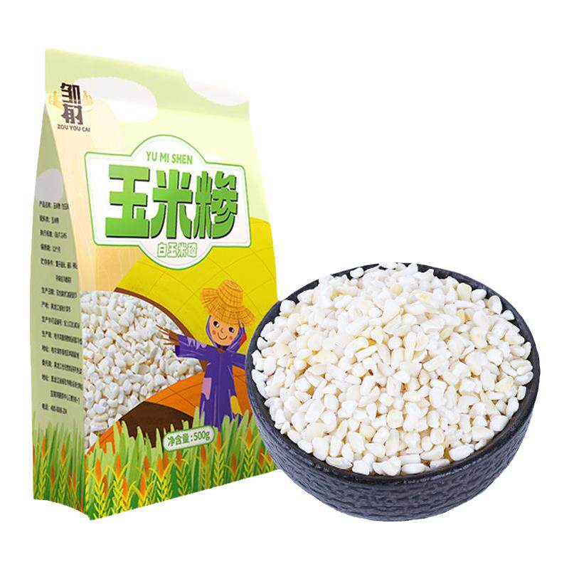 邹有才东北白粘碴子农家新货五谷杂粮玉米粒渣苞米茬糁煲粥杂粮