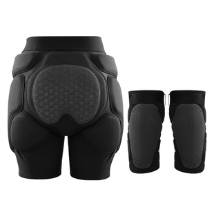 冰龙滑雪护臀全套护具内穿防摔屁股垫滑冰护膝护肘男女儿童凯夫拉