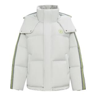 雪中飞2026夏新款男女情侣短连帽羽绒服活力运动学院风面包潮流