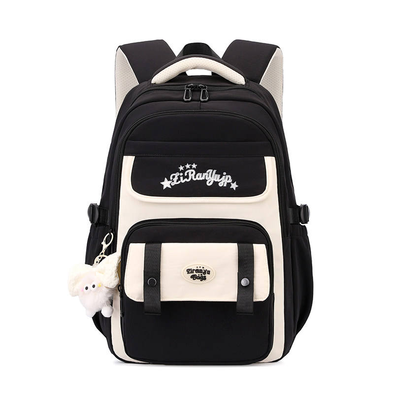 时尚轻便减压书包女高中生大容量