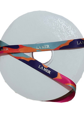 专柜正版LA海蓝之谜礼品袋丝带包装盒绿色雪梨纸礼盒封口贴拉菲草