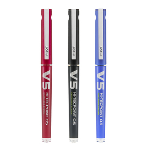 日本Pilot百乐大V5中性笔可替换墨囊墨胆针管黑色BXC-V5升级版0.5