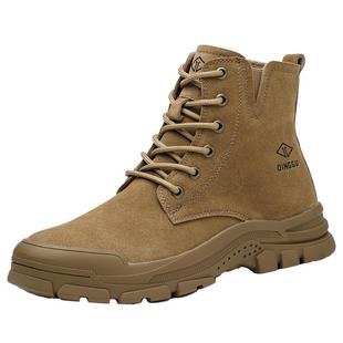 劳保鞋男款士防砸防刺穿钢头高帮工地鞋子老保带钢板工作新款焊工