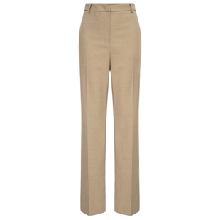 Scofield女装都市简约直筒西装裤修身正装裤后腰松紧2025秋冬新品