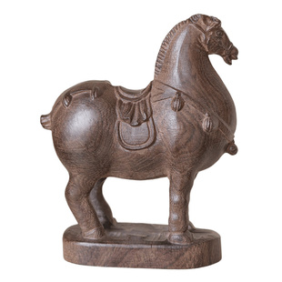 2026年马到成功摆件提升幸福感家居好物实木客厅桌面旺宅新年装饰