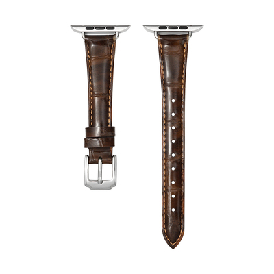 iserisewatch竹节纹真皮表带