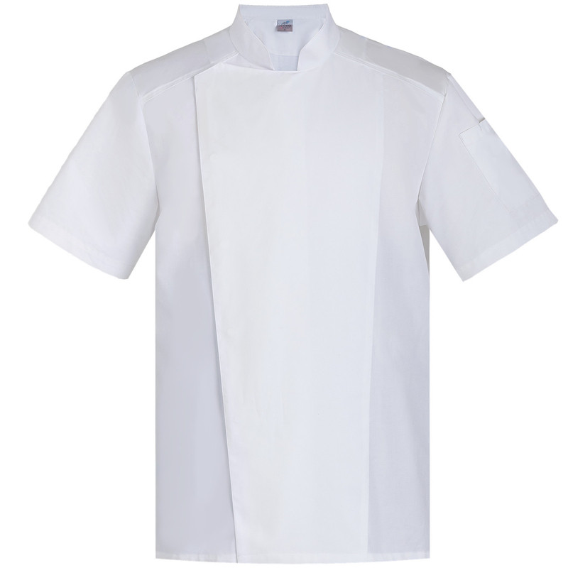 高端餐饮厨师工作服纯棉短袖夏季