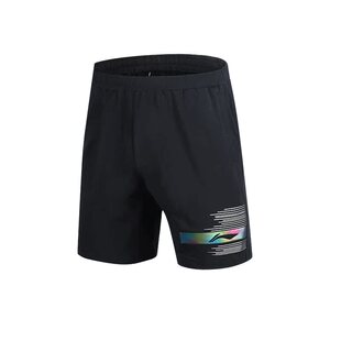 正品李宁羽毛球比赛短裤运动男款女款团购情侣款AAYS045