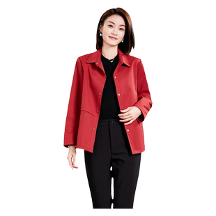 佐尔美春季新款 经典时尚短风衣外套女E33FD19