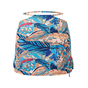 AXESEA 比基尼三件套女沙滩度假分体泳衣套装温泉裹裙性感半裙