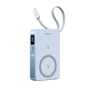 【充电宝3C认证可上飞机】绿联2026新款10000毫安30W磁吸无线充电宝自带线适用苹果17专用快充16便携移动电源