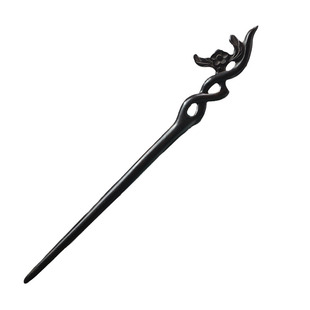 弄梅古典黑檀木簪子手工雕刻乌木中国风发簪汉服配饰发钗盘发发饰