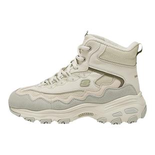 Skechers斯凯奇女鞋秋冬棉鞋复古高帮时尚运动休闲鞋超轻缓震保暖