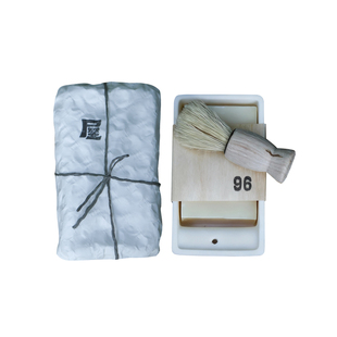 屋×山茶皂 山野木姜子 茶油秋冬洁面沐浴手工皂 含皂瓷盘毛刷