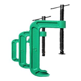 重型强力g字夹快速木工固定夹具夹紧器螺纹摇杆铁夹C型辅助夹子