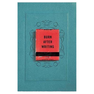 Burn After Writing 英文原版 写后即焚 创意笔记本 日志 记事本 日记 【上海外文书店】
