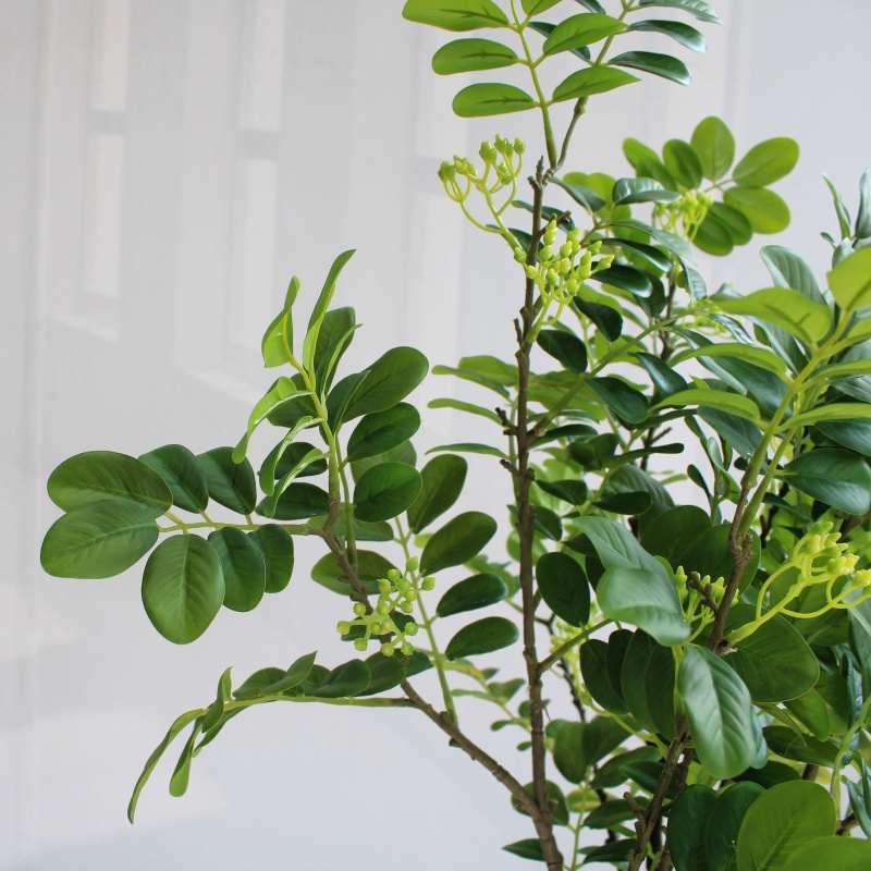 仿真雪花木绿植高端轻奢客厅酒店铺电视柜民宿装饰摆件落地假植物