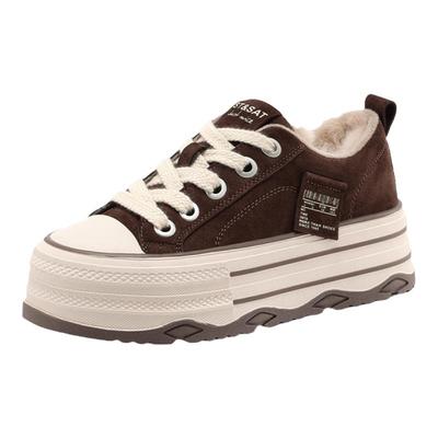 星期六爆款加绒厚底休闲板鞋